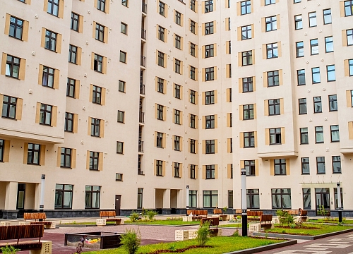 При строительстве использована монолитная технология